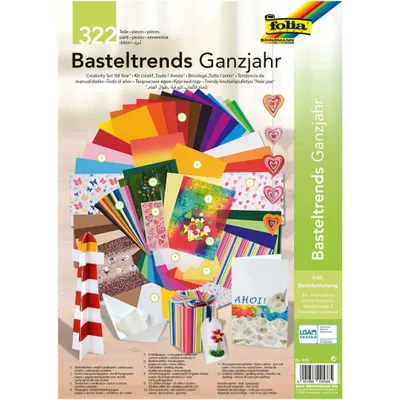 Obrázok produktu pre folia Bastelpapier-Set Trends Ganzjahr, 322-teilig