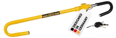 Obrázok produktu pre alca® Zámok spojky na volante + taška + 3 bezpečnostné kľúče I nastaviteľná vzdialenosť 51 - 73 cm I Zámok spojky na volante s pazúrom brzdového pedálu imobilizér proti krádeži