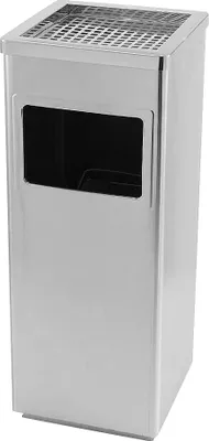 Image de Poubelle argentée 35L Poubelle de cuisine avec seau intérieur
