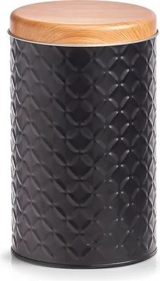 Produktbild von Metall-Vorratsdose schwarz, 1370 ml, Ø10,7 x 18 cm