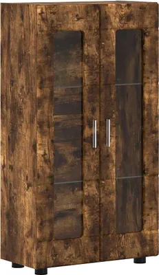 Obrázek produktu pro vidaXL Komoda s policí FLORIN, kouřový dub, 55,5 x 29 x 100 cm