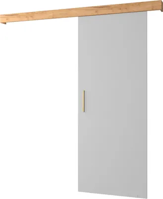 Produktbild von MEBLE KRYSPOL  Schiebetürsystem SALWADOR 1 mit Schienenabdeckung, Einbautüren, 90x204cm, Weiß