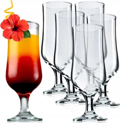 Image de Verres à bière - Lot de 6 - 370 ml - Verre transparent - Verres à boire