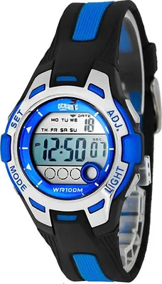 Produktbild von Digitale Uhr M998, 100m wasserdicht, antiallergisch, mit Stoppuhr, Alarm und Hintergrundbeleuchtung