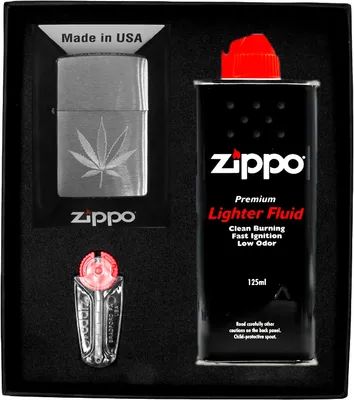 Produktbild von Feuerzeug-Set ZIPPO  LEAF DESIGN ENGRAVED Geschenk No1