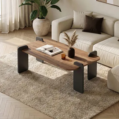 Produktbild von Skye Decor, Hochwertiger Nesting Tisch (3 Teile) - Saphir Eiche, 100% Melamin | 12345