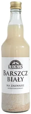 BARSZCZ BIAŁY NA ZAKWASIE NIEPASTERYZOWANY 480 ml - KROKUS