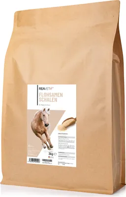 Produktbild von REAVET Flohsamenschalen für Pferde & Hunde 3kg – Naturrein in , Ballaststoffreich, Glutenfrei I Flohsamen für Pferde, Hunde & Katzen in , Ohne Zusätze