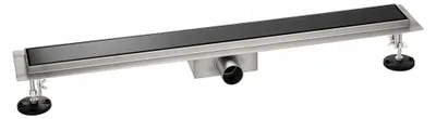 Immagine prodotto di Granitan - Scarico per doccia - Canaletta per doccia - 100 cm - Nero - Inossidabile - Accessori per il bagno