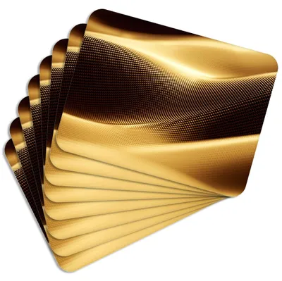 Produktbild von MG Design Set aus 8 Kork-Platzsets - Golden Sand - 30 x 40 cm - hitzebeständig & abwischbar, mit Korkrückseite