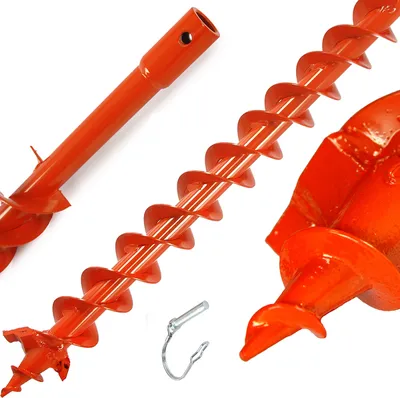 Produktbild von Erdlochbohrer Ø 60mm 800 mm Erdbohrer Erdaufbereiter Bohrer Pfahlbohrer Gartenbohrer