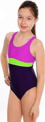 Produktbild von Aqua-Speed Emily Junior Schwimmanzug rosa-violett Pullunder Aqua-Speed Größe: 140 cm,