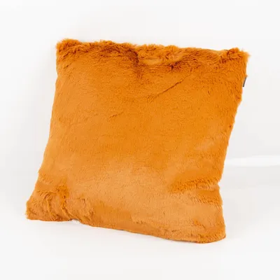 Produktbild von Deko Kuschelkissen Plüsch einfarbig honig 45x45cm