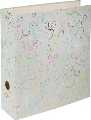 Produktbild von Goldbuch Ordner Ribboné taupe 28x32 cm mit Goldprägung und Innenspiegel