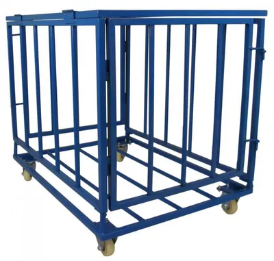 Obrázek produktu pro Vozík/klec na míče SEDCO SKLÁDACÍ 90x66,5x80 cm modrá