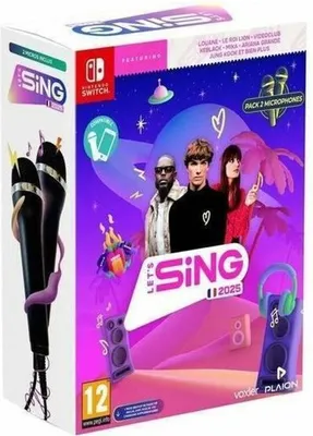 Produktbild von PLAION Let’s Sing 2025 + 2 Micro, Nintendo Switch, Multiplayer-Modus, RP (Rating Pending)