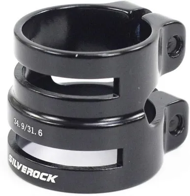 Produktbild von Sattelklemmen 27.2/31.8 mm, Aluminium, schwarz, für Fahrrad