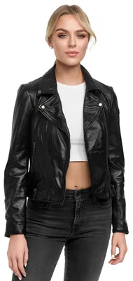 Produktbild von Tazzio Damen Lederjacke F509 (Schwarz, M)