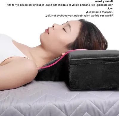 Ergonomisches Augenmake-up Kissen aus Memory-Schaum in U-Form, abnehmbar und waschbar für Wimpernverlängerungen und