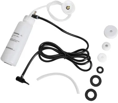 Imagen del producto de Kit de purga de frenos de 500 ml - Automóvil - Bomba de vacío - Accionado por aire - Resistente a golpes - Kit de purga de frenos