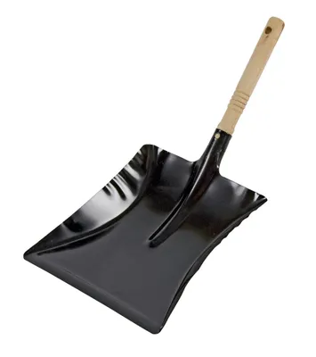 Produktbild von turk 51200 Kehrblech, lackiert mit Holzgriff, schwarz/natur (1 Stück)