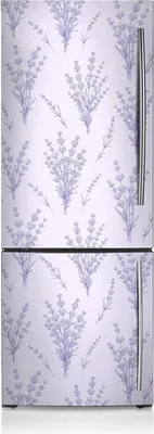 Produktbild von Dekoration Kühlschrank Aufkleber Magnete Küche Kühlschrankmagnete 70x190 cm - Lavendelblumen.