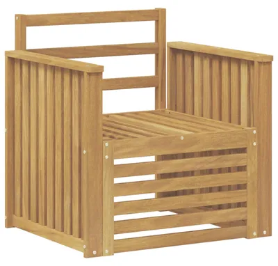 Image de Ensemble de canapés d'extérieur vidaXL en bois massif d'acacia blanc