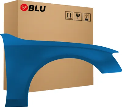 Produktbild von BLU Kotflügel Passend für Audi A4 B8 S4 LX5V Rechts Blau ArubaBlau | 2007-2011 | Vorderseite Vorne | Lackiert | Einbaufertig