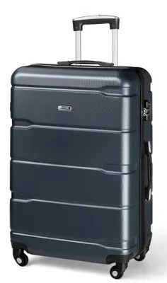Produktbild von ALEOS. Hartschalen Koffer XXL 50x32x75cm Reisekoffer, Hartschalen Trolley, Anthrazit, leicht, Hartschale, robust, 100% ABS+PC, TSA Schloss, leichtgängige 4 Rollen
