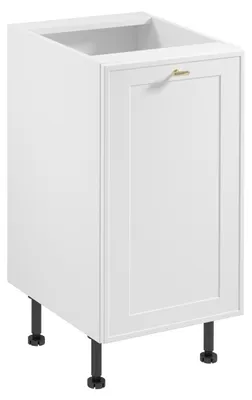 Image de Meuble bas à une porte SALERNO - largeur 45 cm, blanc