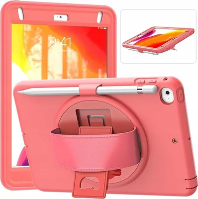 Obrázek produktu pro Pouzdro pro iPad Mini 5/Mini 4 7,9" se stojánkem a držákem stylusu Růžové