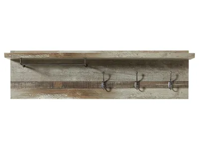 Produktbild von Wandgarderobe Garderobenpaneel BONANZA Driftwood Nachbildung