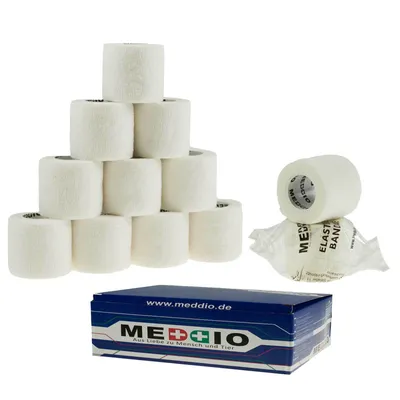 Produktbild von Haftbandagen 12 Stück - Fixierverband selbstklebend Bandage Größe+Farbe wählbar
