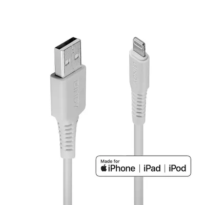 Produktbild von LINDY USB an Lightning Kabel weiß 1m