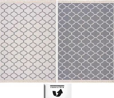 Produktbild von Teppich Läufer Wendbar für Schlafzimmer, Küche, Kinderzimmer, Wohnzimmer / Beidseitg, Farbe:G2000, Maße:60x90 cm