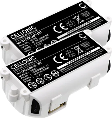 Produktbild von CELLONIC 2x Akku für Haustechnik Kompatibel mit Reolink Argus 3 Pro, 01DQ0040-19T - (6000mAh, 3.7V)