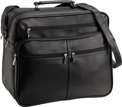 Produktbild von Arbeitstasche Umhängetasche Flugumhänger Tasche Querformat 39 cm Schwarz Bowatex