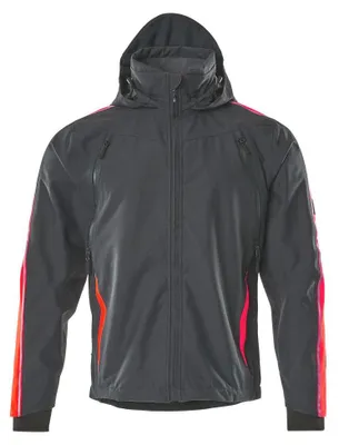 Produktbild von MASCOT® Gandia Jacke Größe M, dunkelanthrazit/hi-vis rot | Packung (1 Stück)
