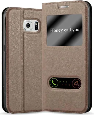 Image de Cadorabo Housse pour Samsung Galaxy NOTE 5 Housse en marron Housse pour portable Book Case Cover Etui