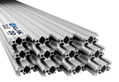 Produktbild von KLAK 20/40 - Aluprofil 12 Stück 20x40mm 2m System-, Montage-, Konstruktionsprofil Nut 6