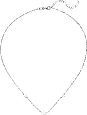 Produktbild von Collier Halskette mit Anhängern Sterne 925 Sterling Silber 43 cm