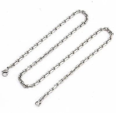 Produktbild von DonDon Herren Halskette Ankerkette Edelstahl Länge 56 cm - Breite 0,4 cm