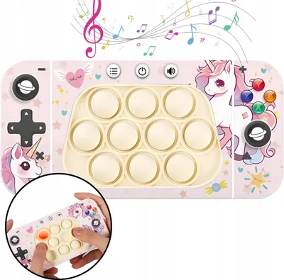 Immagine prodotto di Gioco arcade antistress pop it popit console push unicorno