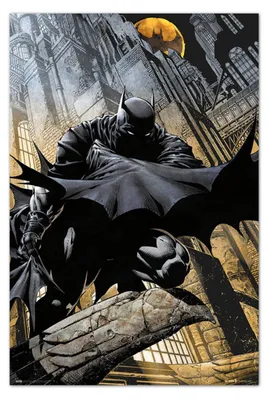 Obrázek produktu pro Plakát s motivem Batmana, postavy z komiksů DC Comics, zobrazující gargoyle (gotickou sochu)