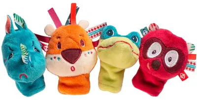 Image de Set de marionnettes à doigt jungle Lilliputiens - Jouets en peluche pour enfants