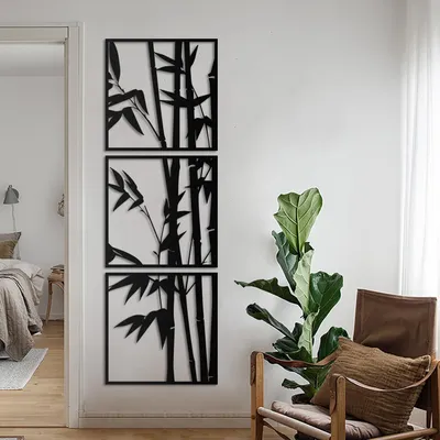 Immagine prodotto di Wallity, Etta- ATP1103, Nero, Altre decorazioni per la casa, 70 x 70 cm, 100% acciaio (spessore: 1