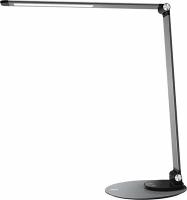 Produktbild von TaoTronics TT-DL22 LED-Schreibtischlampe, 10 W, 550 lm, 6 Helligkeitsstufen, USB-Aufladung, Touch-Steuerung, Schwarz, Energieklasse F