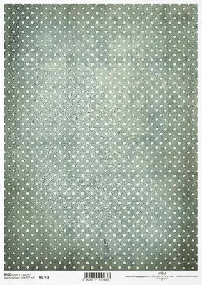 Produktbild von Reispapier für Decoupage in Punkten ITD-R1743 - A4