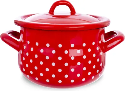 Obrázok produktu pre TECKA červený smaltovaný hrniec s pokrievkou 16 cm, 2,3 l