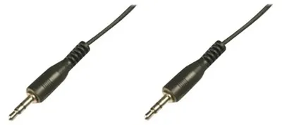 Produktbild von Digitus Audio-Anschlusskabel, Stereo, 3.5mm, Stecker, 3.5mm, Stecker, 1,5 m, Schwarz